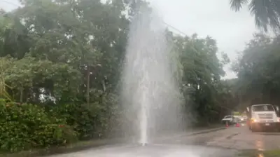 Crews repair water main break in Miami Shores