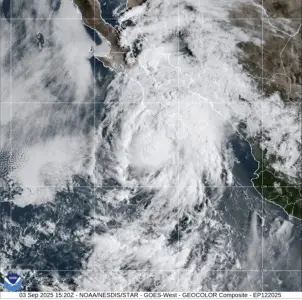 Lorena is downgraded to a tropical storm but still poses a flooding and mudslide threat to Mexico