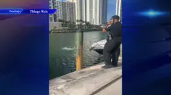 Crash in Sunny Isles Beach sends Tesla into canal; no injuries reported